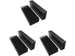 Kit de Dissipador de Calor de 6 Peças, 40 Mm X 120 X 20 Mm, Alumínio, Cooler SFUSHOS