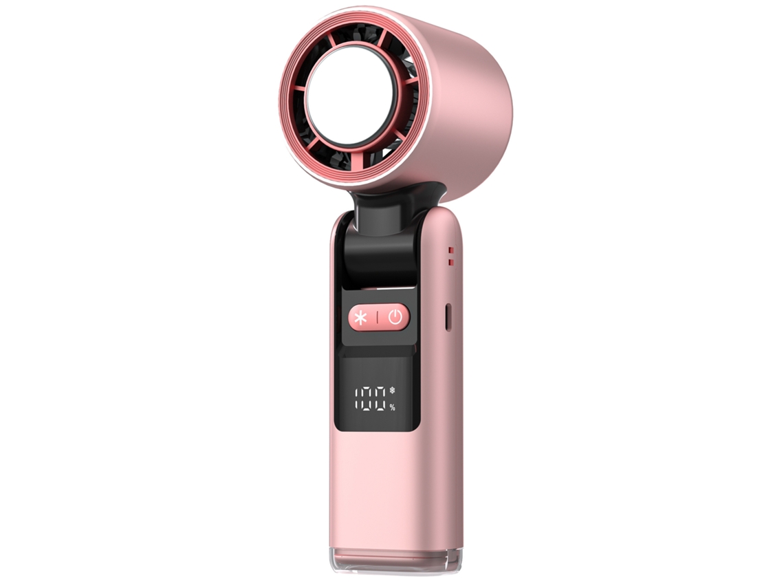 Novo Ventilador De Mão Com Display Digital, Turbo Potente De Alta Velocidade, 100 Velocidades, Dobrável, Portátil, Mini Ventilador De Resfriamento