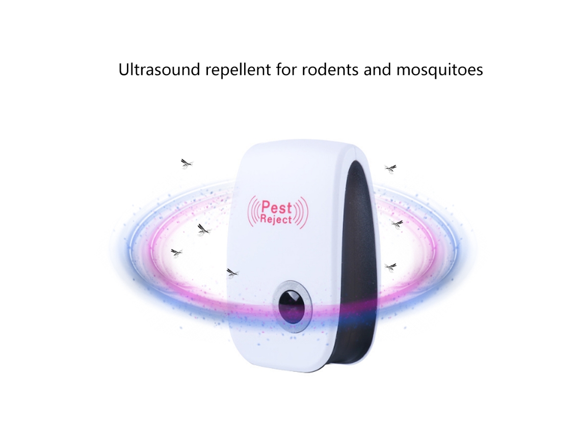 Repelente Ultrassônico Multifuncional para Pragas: Mosquitos, Ratos, Baratas e Insetos Seguro | S/MARCA