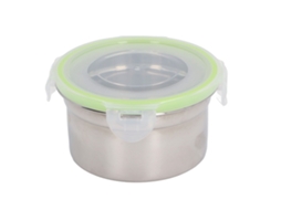 Recipiente de Aço Inoxidável 304 300ml Hermético para Alimentos