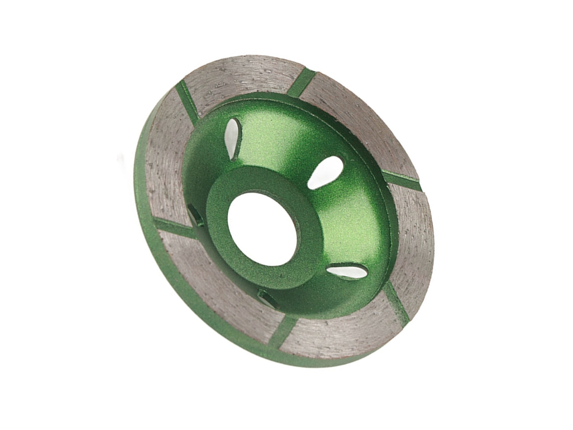 Disco De Corte E Esmerilado De Diamante Em Copa 80mm Para Concreto Mármore Granito Segmentado