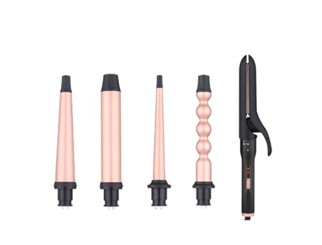 Kit De Modelador De Cabelo 5 Em 1 De Titânio, Com 5 Barras Intercambiáveis S/macra