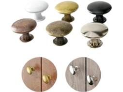 Conjunto De 10 Maçanetas Vintage Para Portas Armário, Estilo Bronze Simples, Com Furo Único, Em Liga De Zinco, Para