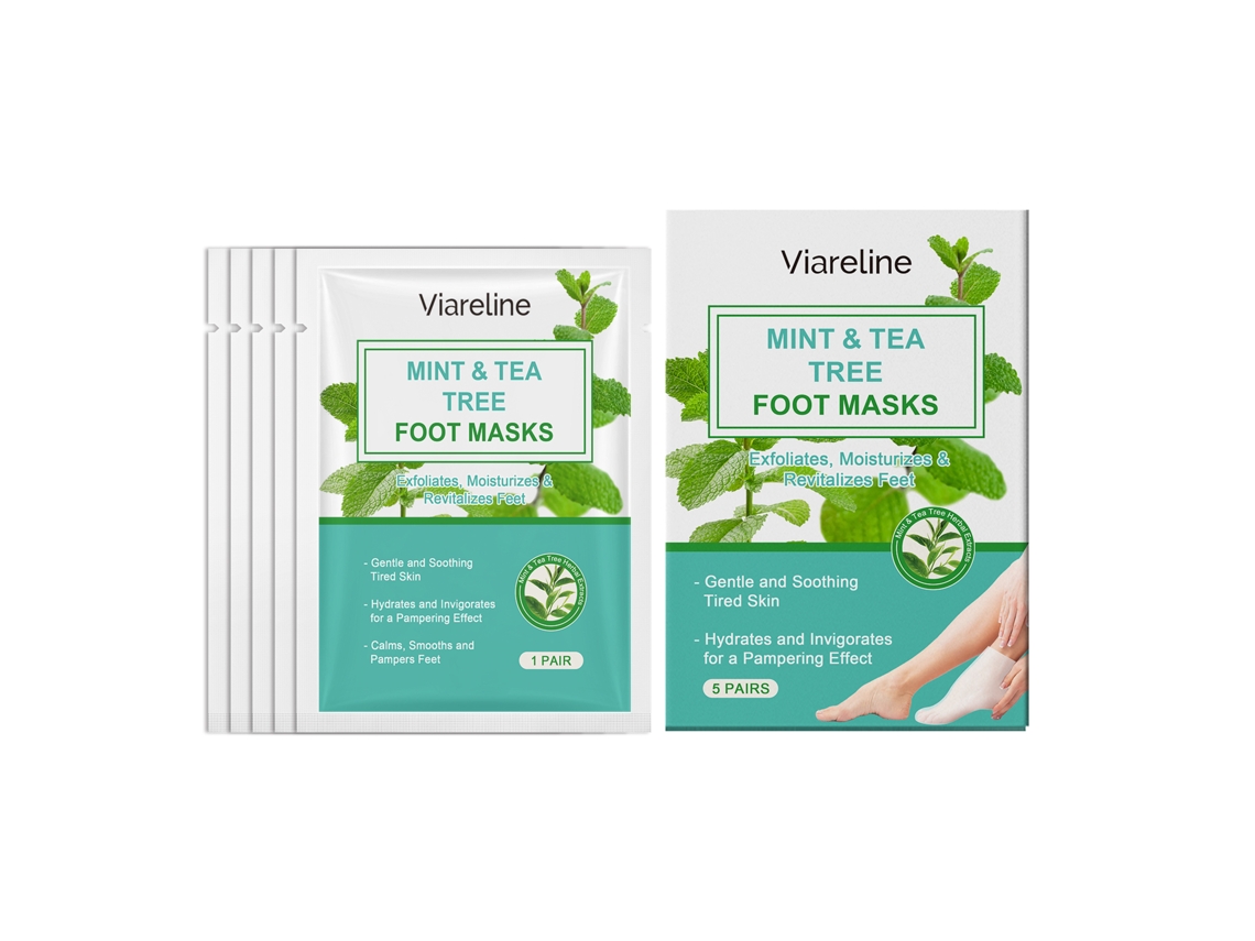 Máscara de Pés com Efeito Hidrante e Exfoliante de Menta LAXISCREED