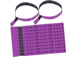 Conjunto De 20 Pulseiras Vip Roxas Para Eventos, Identificação Rápida, Design Exclusivo Para Festas, Casamentos, Shows E