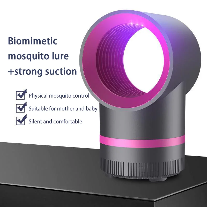(cinza) Novo Tipo De Lâmpada Portátil De Atração Física De Mosquitos, Lâmpada Mata-mosquitos Para Uso Interno Com Cabo Usb.
