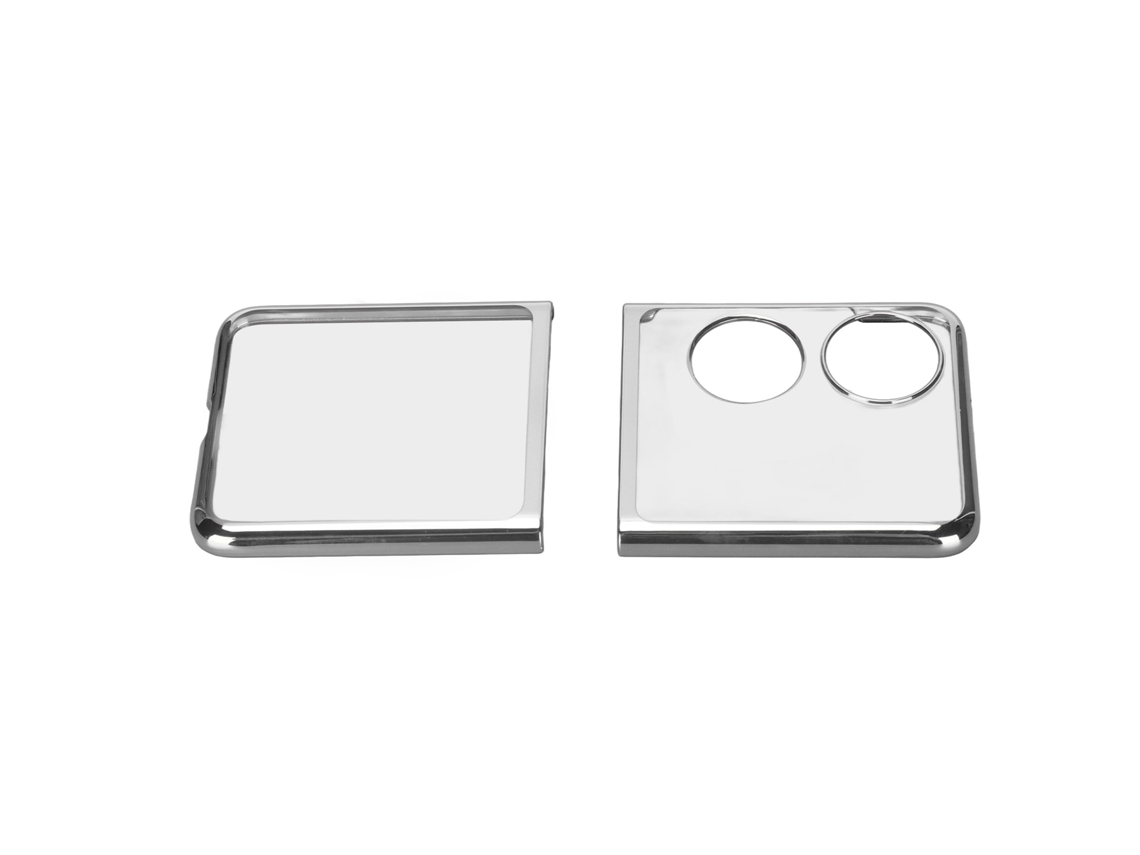 Capa para Telefone Plegável para Huawei P50 Pocket Capa para Telefone Plegável Prata EOOCOO (eletroplatada Resistente a Arranhões)