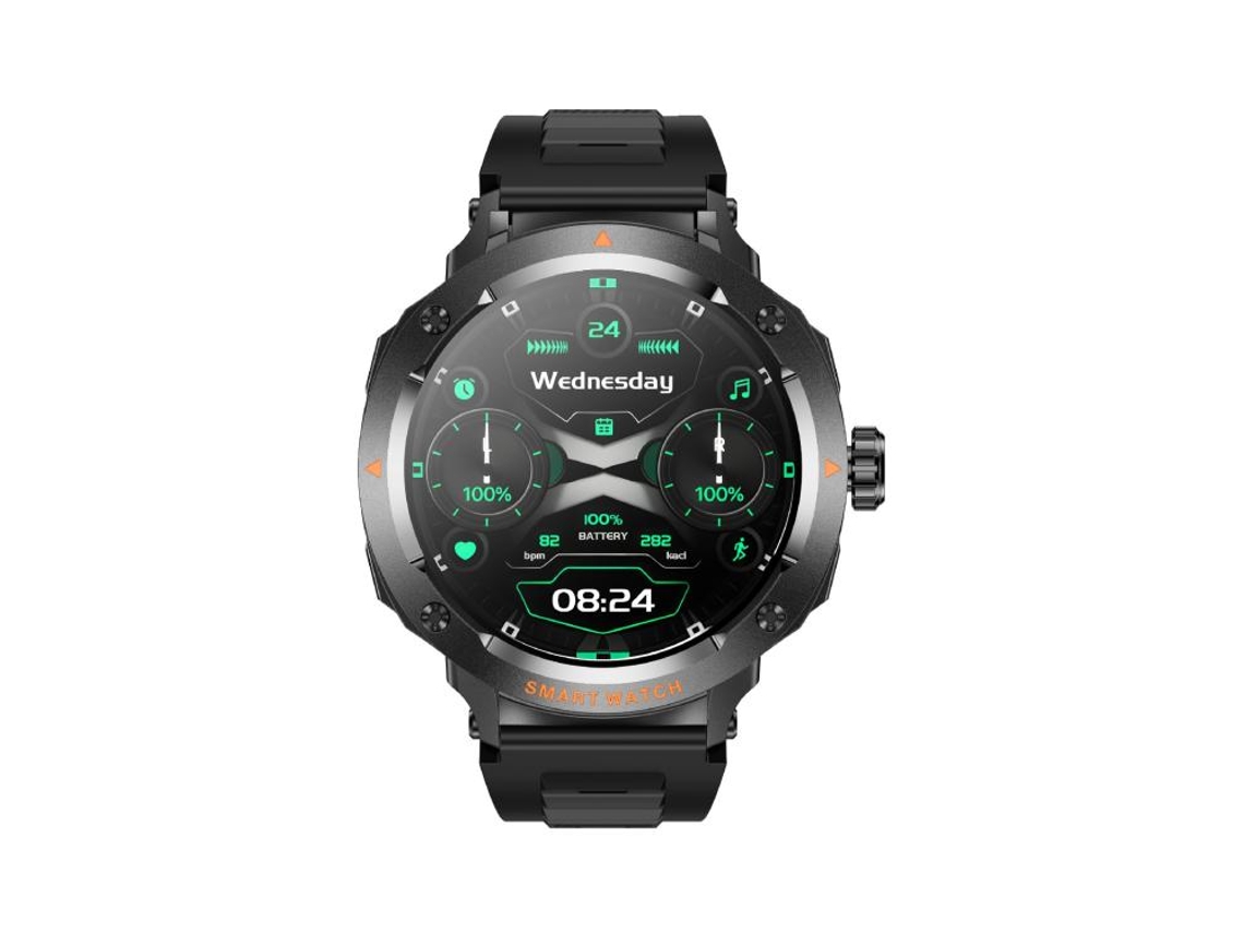 (pulseira De Silicone Preta) Fone De Ouvido Bluetooth De Dupla Função, Smartwatch Multifuncional Com Nfc E Chamadas Bluetooth.