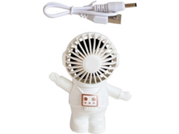 Ventilador Portátil Usb Silencioso com Design Inspirado em Astronautas, Feito de Plástico e Bateria CHABERLU
