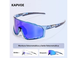 (azul 6) Óculos De Ciclismo Fotocromáticos Unissex, Óculos De Sol Com Proteção Uv400.