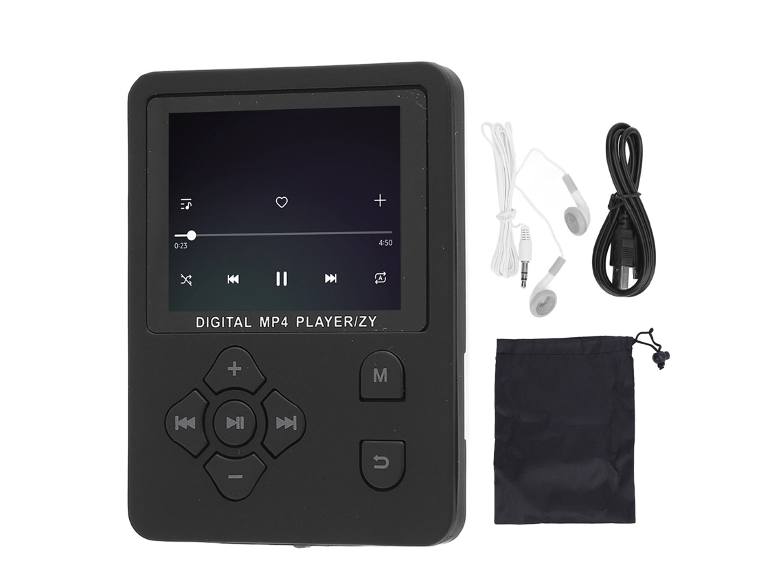 Reprodutor MP3 com Tela Tft Touch 1.8'' Hifi, Sem Perdas, Bluetooth 8h, Bateria 4GB, Prata | S/MARCA