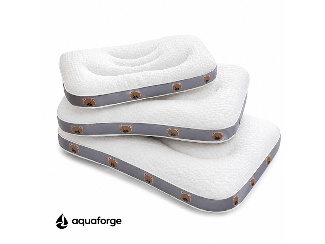 Almofada Cervical Ergonómica Algodão Respirável 30 X 50 Cm