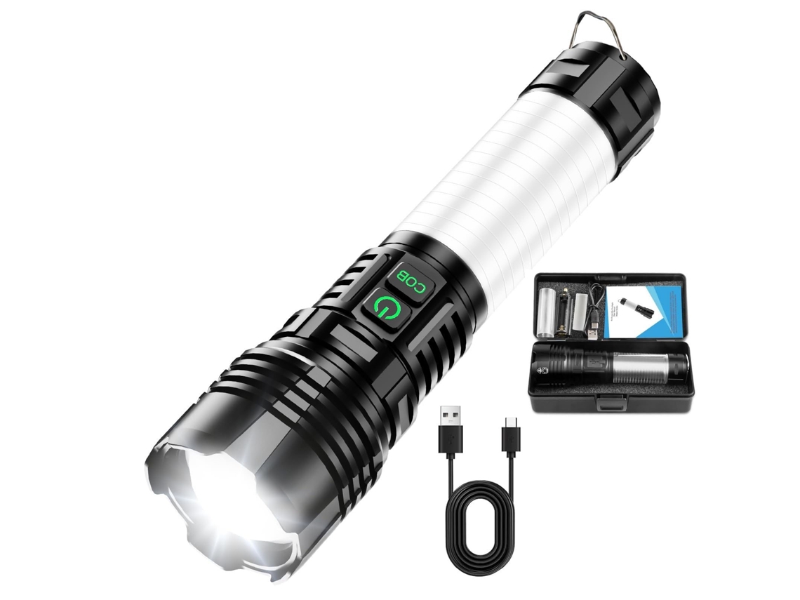 Mini Lanterna Led 2500 Lúmens Recarregável