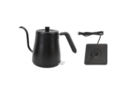 Jarra Elétrica com Bico de Ganso 800ml 1000W Aço Inox 304, Auto Desligamento, Preta | S/MARCA