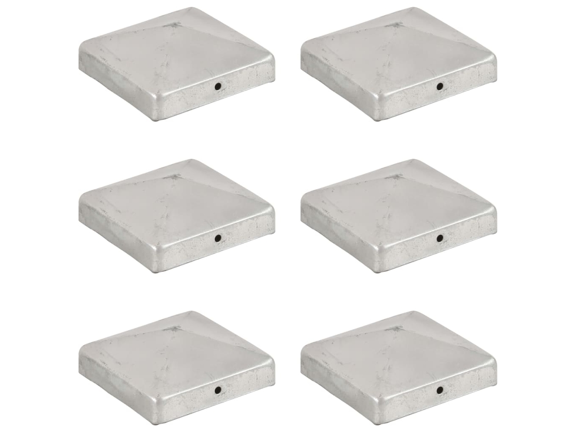 Post Cap, Post Caps Vidaxl Prateado Metal (91 X 91 Mm)
