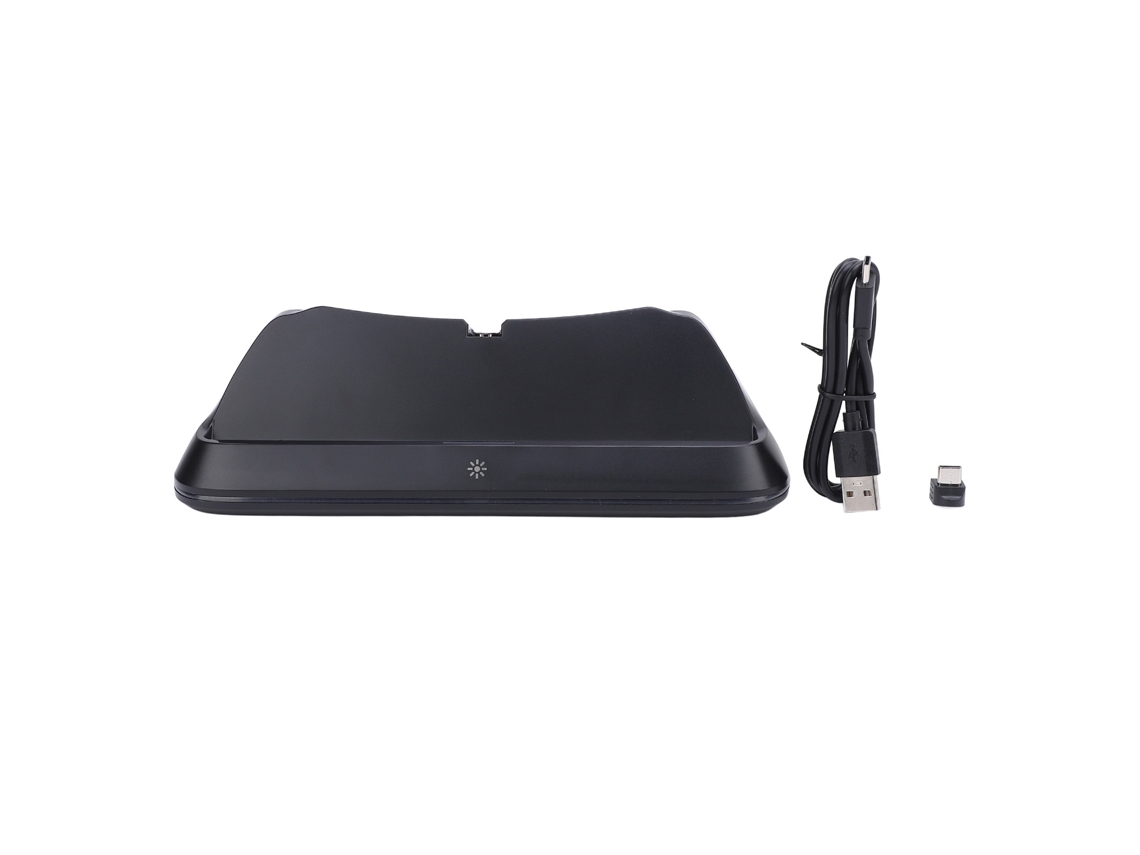 Dock de Carregamento EOOCOO (adequado para Carregamento do Playstation Portal Handheld, Efeito de Luz Rgb Portátil)