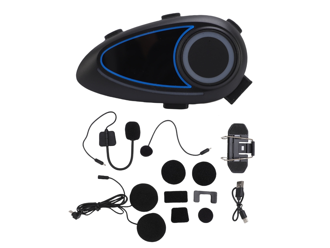 Fone de Ouvido Bluetooth para Capacete EOOCOO à prova d'água, bateria de longa duração