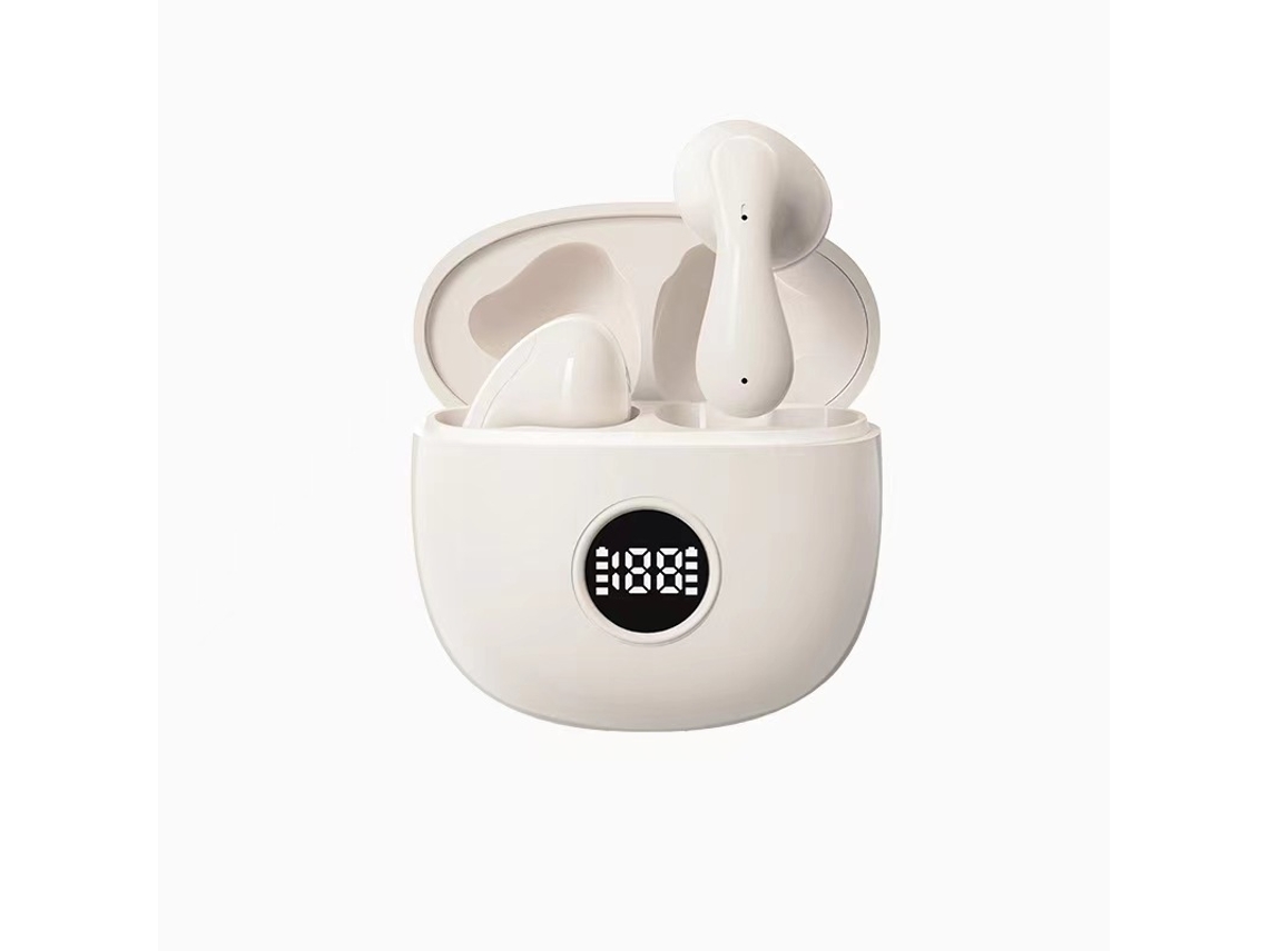 Auriculares Bluetooth com Redução de Ruído Esbranquiçado GODTVAGT