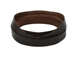 Vidaxl Pulseira De Couro 1 Marrom Escuro 500 X 3,5 Cm Couro