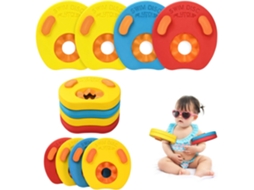 Boia de Braço Infantil, Discos Flutuantes para Natação, Removível, Conjunto para Piscina para Aprender a Nadar Treinar AQUAFORGE