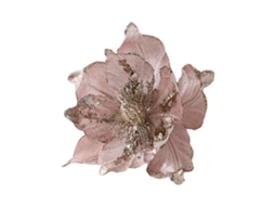 Ornamentos de Natal com Flores Magnólia Glitter RNEMITERY