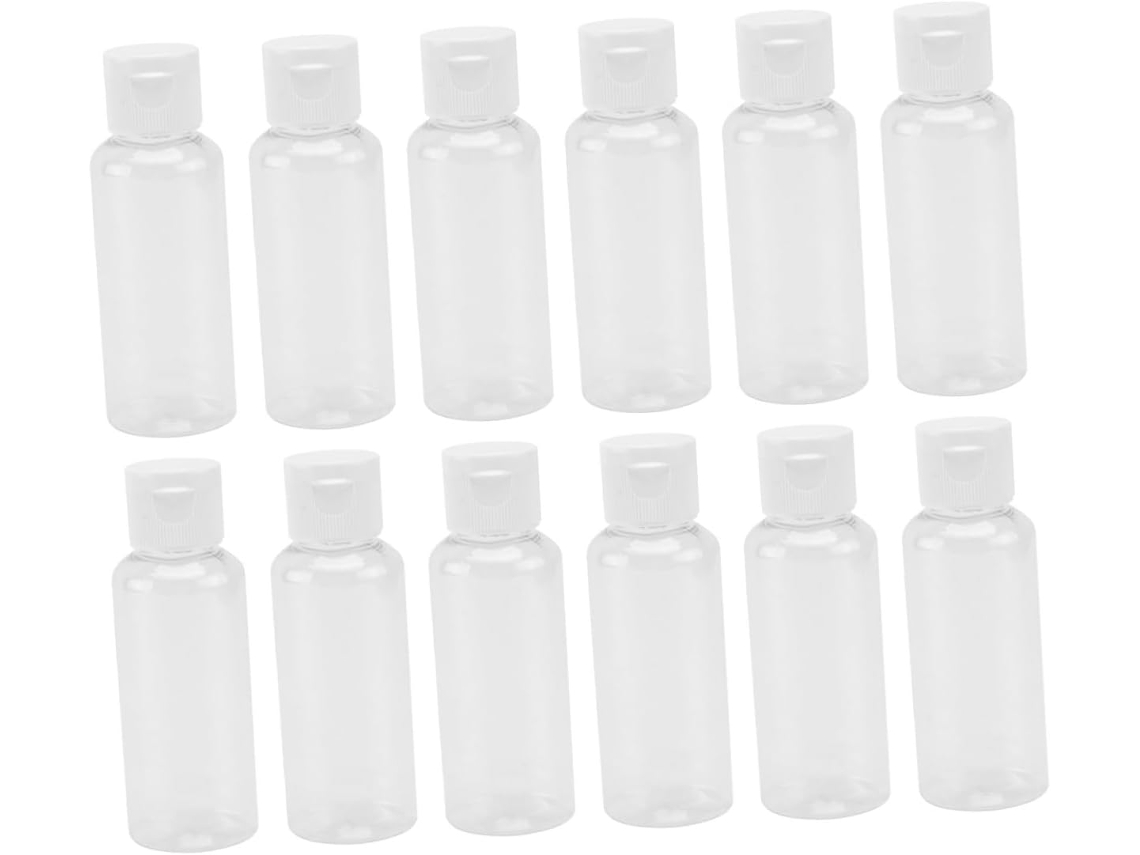 De 25 Frascos Plásticos Vazios Para Viagem, Dosadores De Cosméticos E Recipientes Para Loção.