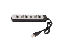 Hub Splitter Usb Com 7 Portas Hub De Dados Usb De Alta Velocidade Abs Para Laptop Pc