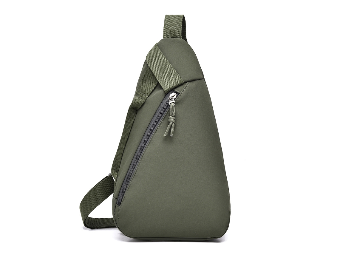 (verde Militar) Bolsa De Peito Elegante E Leve Em Estilo Japonês, Bolsa Em Formato De Gota, Mochila De Ombro Para Viagens E Esportes.