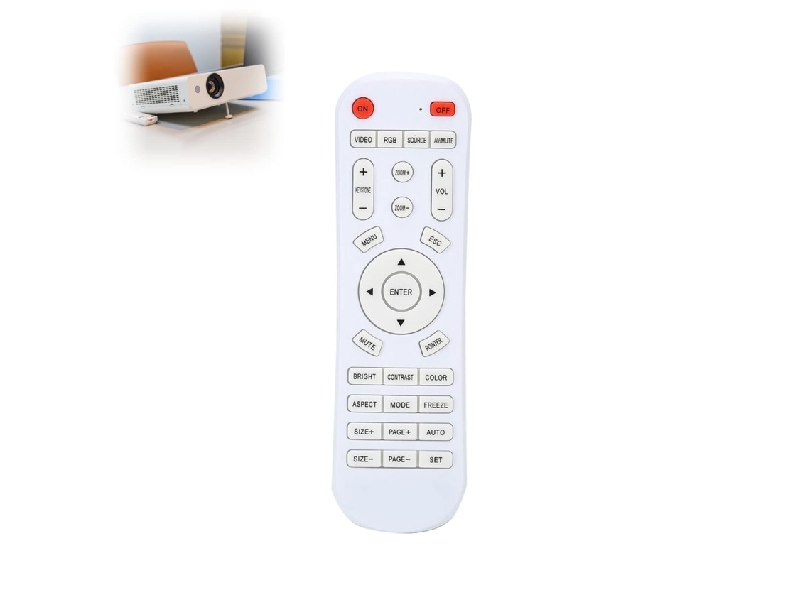 Smart Remote Control For Projector | White