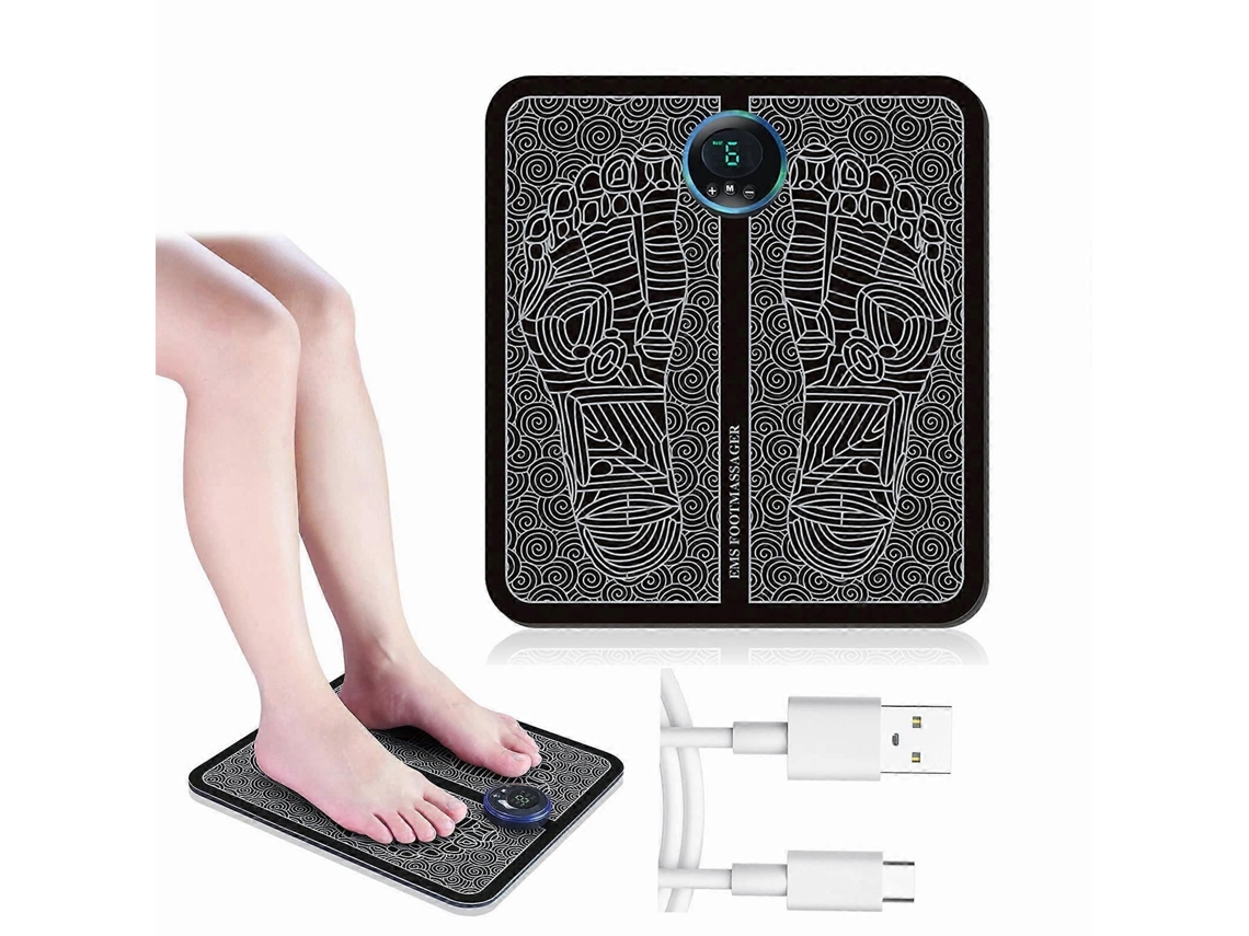 Massageador De Pés, Almofada Massagem Elétrica Ems Para Os Pés Com Estimulador Acupuntura