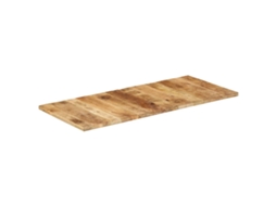 Vidaxl Tampo De Mesa 25-27 Mm 140x60 Cm Madeira De Mangueira Maciça