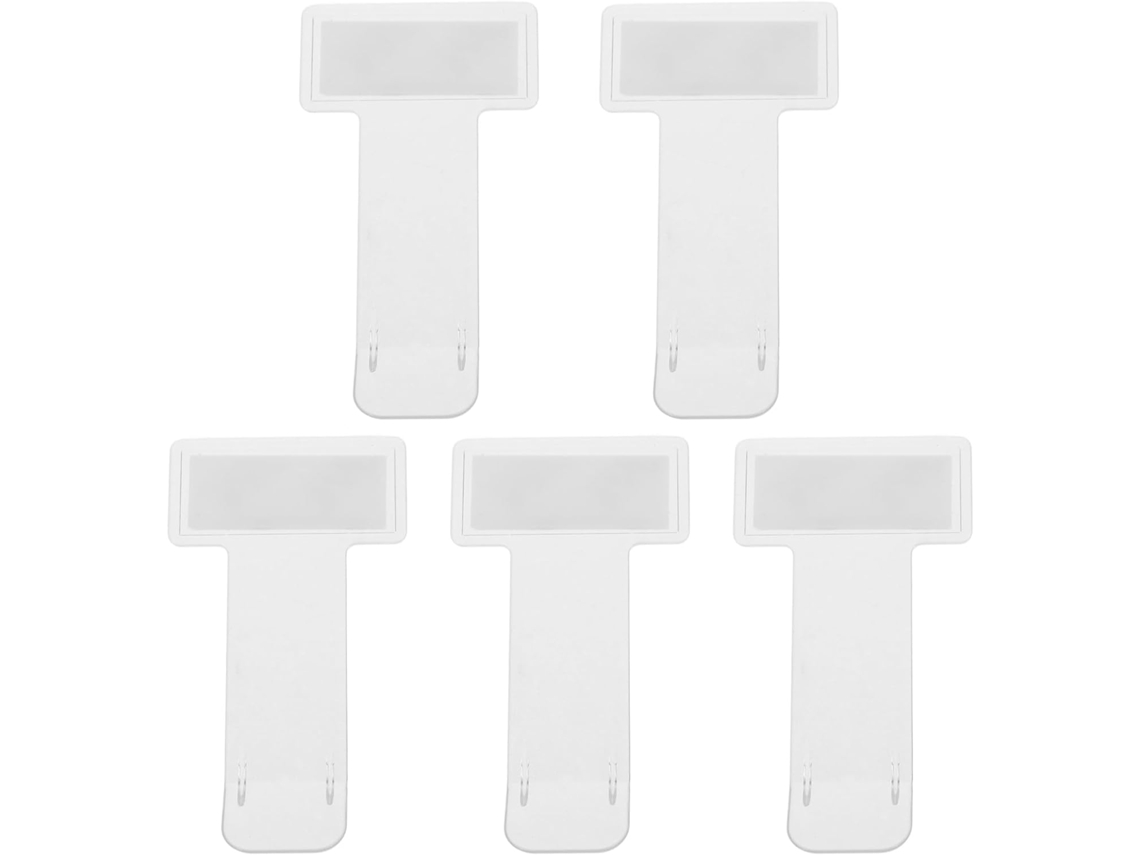 Conjunto Zerodeko com 5 porta-notas com clipe automático para carro, adesivo plástico transparente.