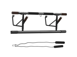 Barra de tração para porta com faixas de resistência e alças almofadadas 100x43x27cm preto BTFORUS