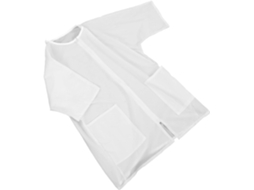 Uniforme Branco Tosa De Cães Com Vários Bolsos