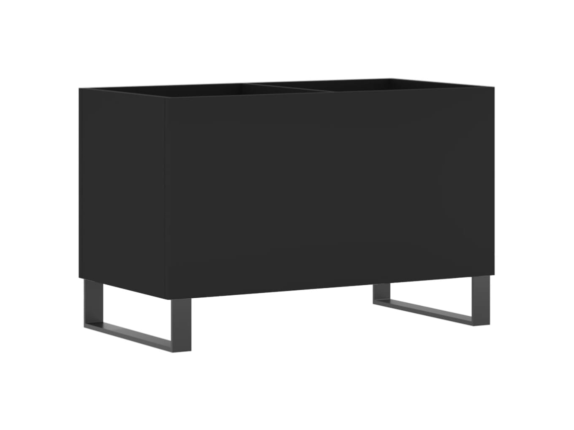 Record Cabinet, Record Cabinets Vidaxl Preto Madeira Processada (n/a)