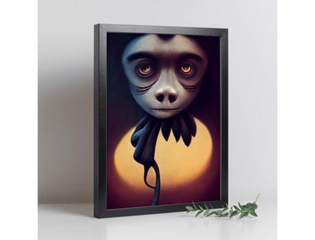 NACNIC Lémina Bonobo Style Dinâmico T Burton Ilustrações E Animais De Animais Inspirados No Ginásio E Arte Escura De Burton