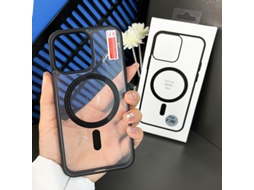 Capa Para Iphone 17 Air Com Toque De Couro, Magnética, Em Acrílico E Resistente A Quedas.