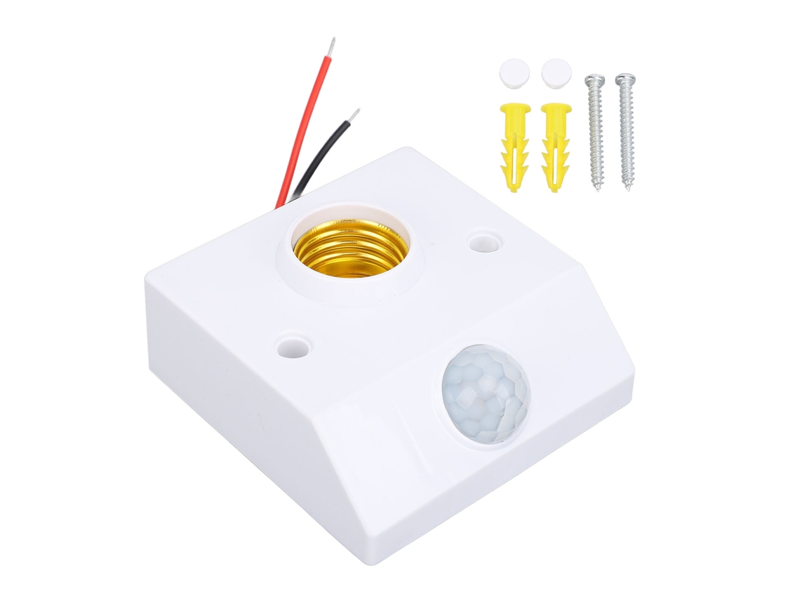BASE DE LÂMPADA COM SENSOR IR S/MARCA