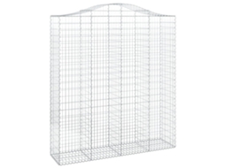 Gabion Basket, Gabion Baskets Vidaxl Prateado Ferro (200 X 50 X 220/240 Cm)
