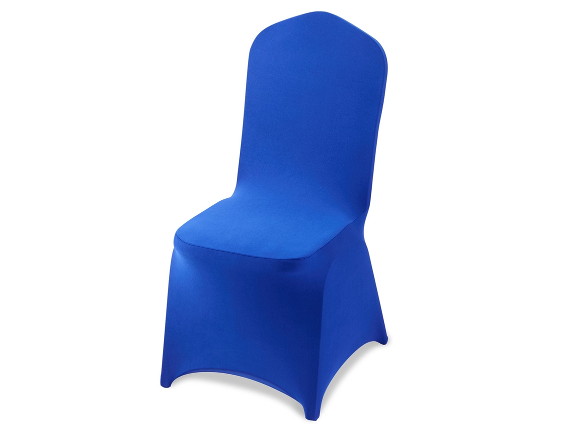 Vevor Capa Elástica Para Cadeiras, 50 Peças, Para Casamentos, Festas, Banquetes, Azul