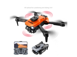 Drone Dobrável K6 Pro Com Câmera Esc Dupla 4k Prevenção De Obstáculos Em 360° Bestvite (3 Baterias Duração Da Bateria 15 Min Laranja)