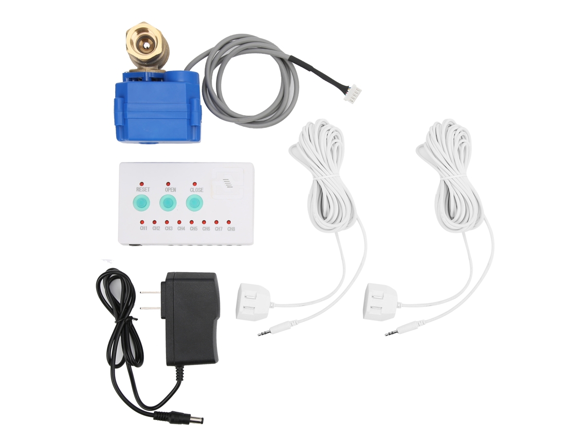 Sensor de Vazamento de Água com Alarme Sonoro e Válvula 2 Vias S/MARCA