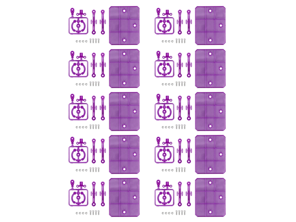 Base De Exibição Laxiscreed Para Modelos 6 Polegadas, Transparente E Roxo
