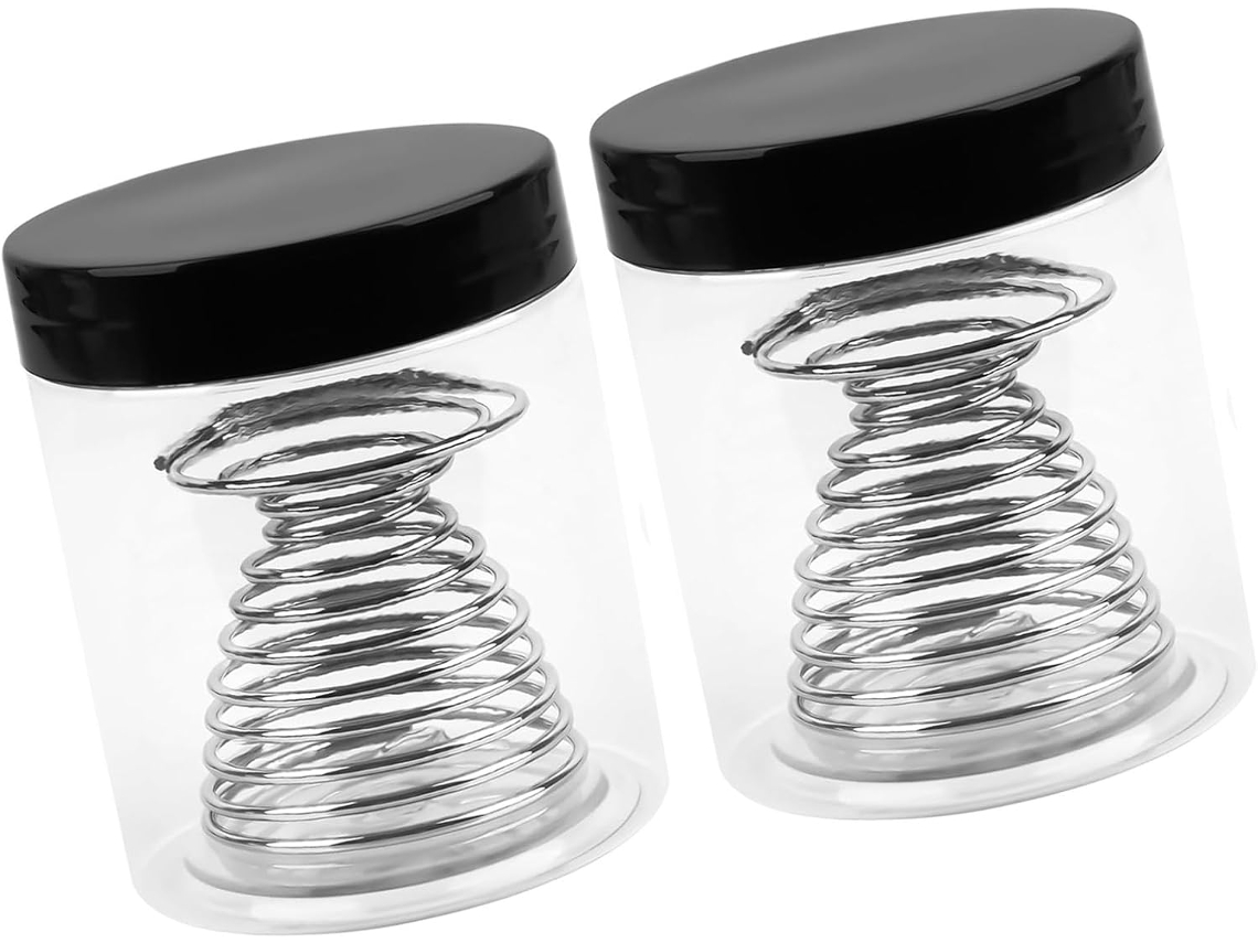 Conjunto De 2 Copos Para Limpeza De Pincéis Com Molas Metálicas Integradas Para Limpeza De Tintas À Base