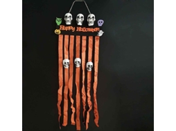 Adorno de Halloween, Caveira Plástica, com Looping, Pendurar S/MARCA