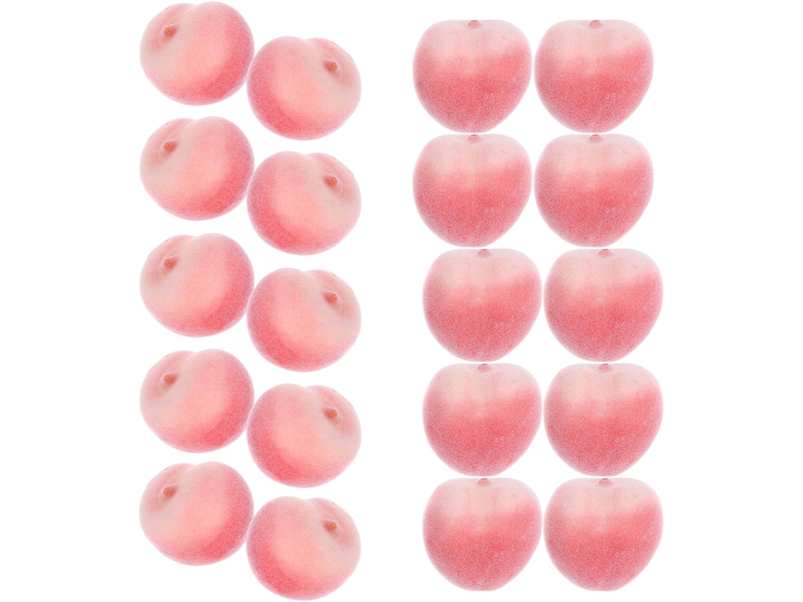 Pequenos Pêssegos Artificiais, 20 Unidades, de Espuma, 3 Cm, para Fotografia, Casamentos, Festas, CHABERLU
