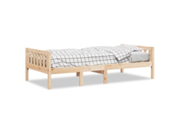 Cama de Criança Sem Colchão Madeira de Pinho Maciça MAISON EXCLUSIVE (90x200 cm)