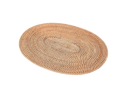 Porta copos ovais e redondos de rattan trançado AQUAFORGE