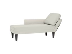 Vidaxl Chaise Lounge C/ Almofada/apoio De Braços Direito Veludo Creme