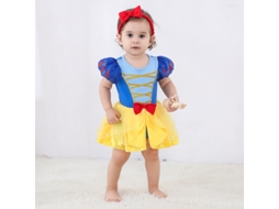 Trajes de Natal Branca de Neve Cosplay Bebê Macacão de Peça Única 70Cm